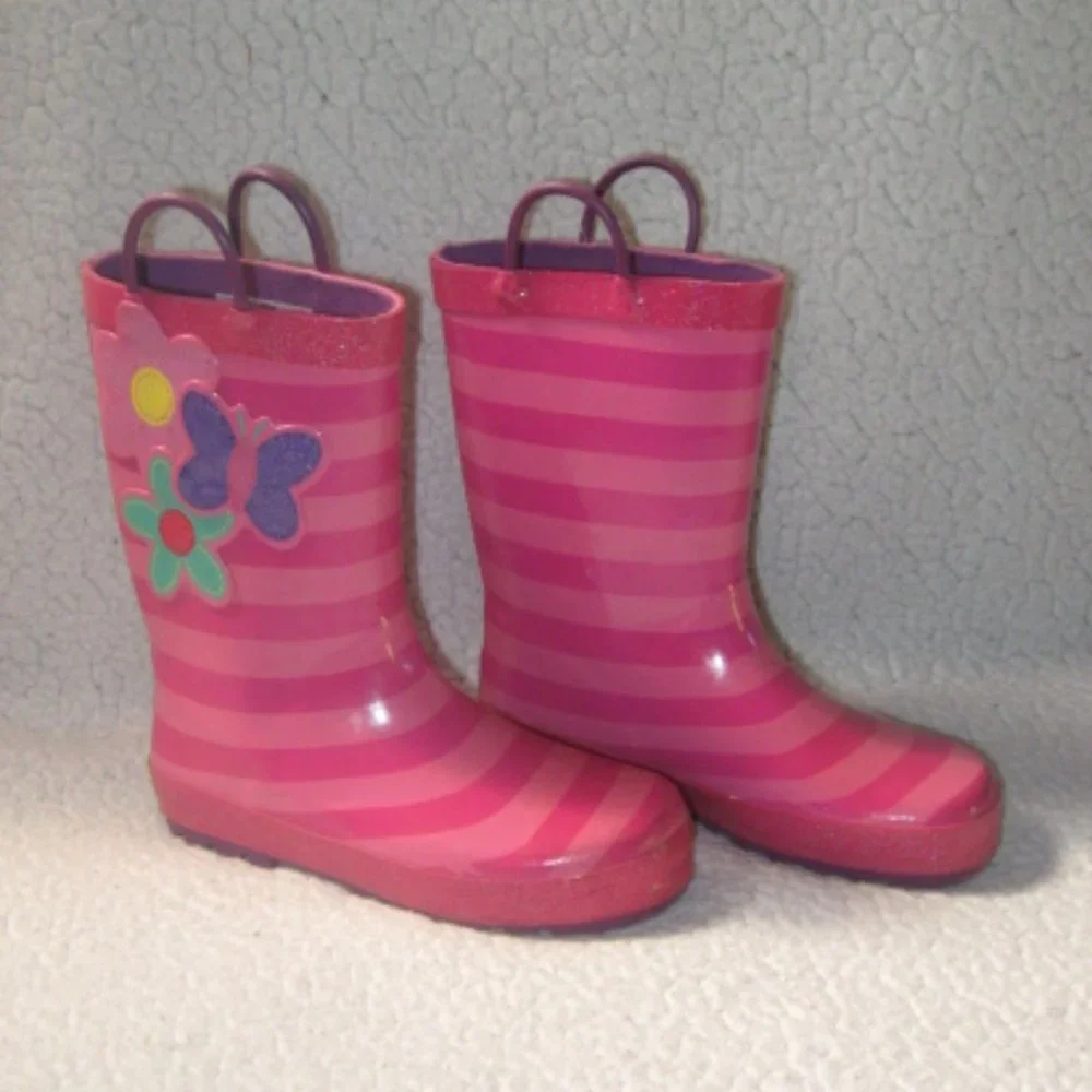 Girls Western Chief Butterfly/Flower Rainboots